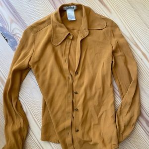 XS chloe buttondown shirt/ blouse